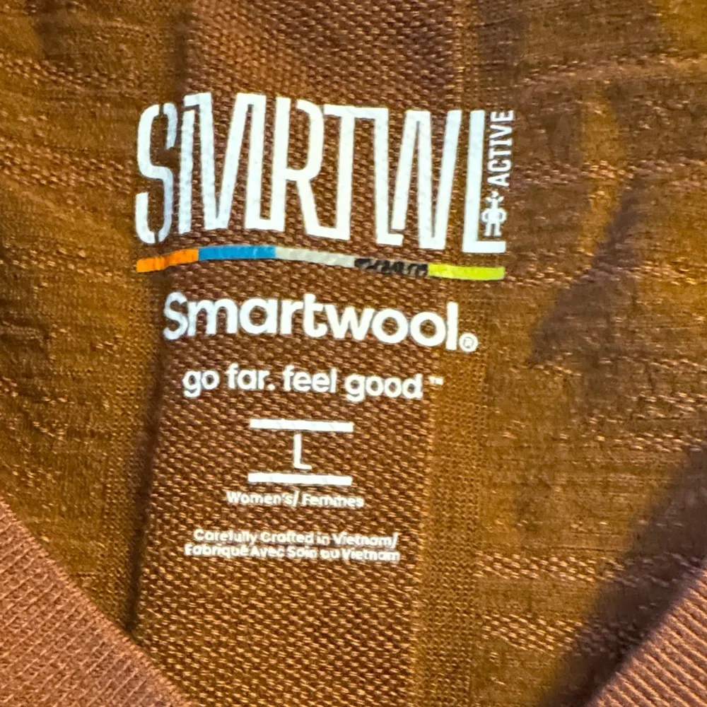 Smartwool Women's Intraknit Top in Copper NWT - Picture 2 of 5